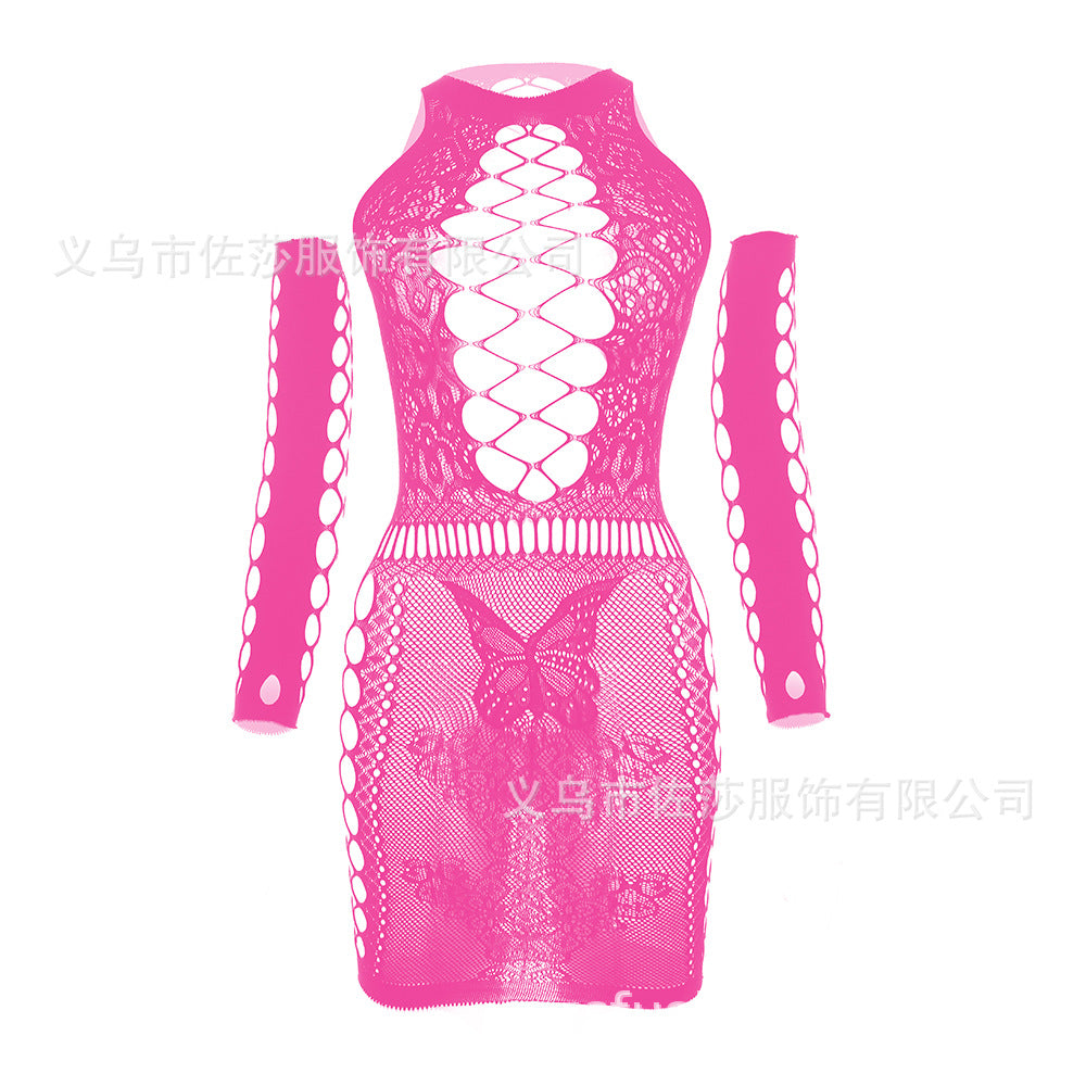 Sexy Lingerie Shoulder Strap Princess Bag Hip Mesh Skirt