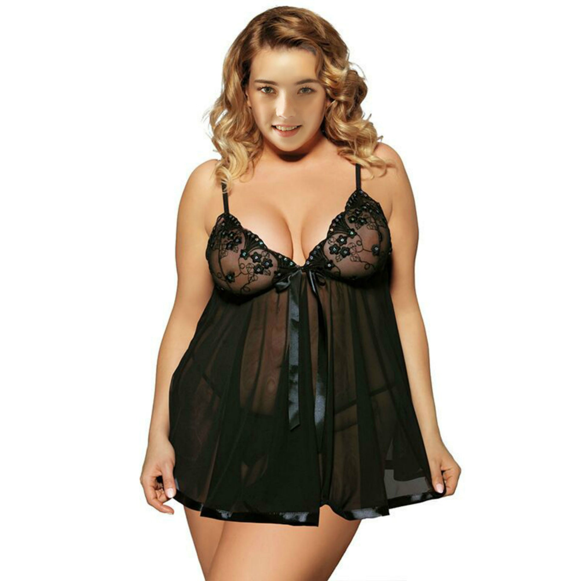 Women Sexy Lingerie Big Code 6XL Sleepwear Sleepdress