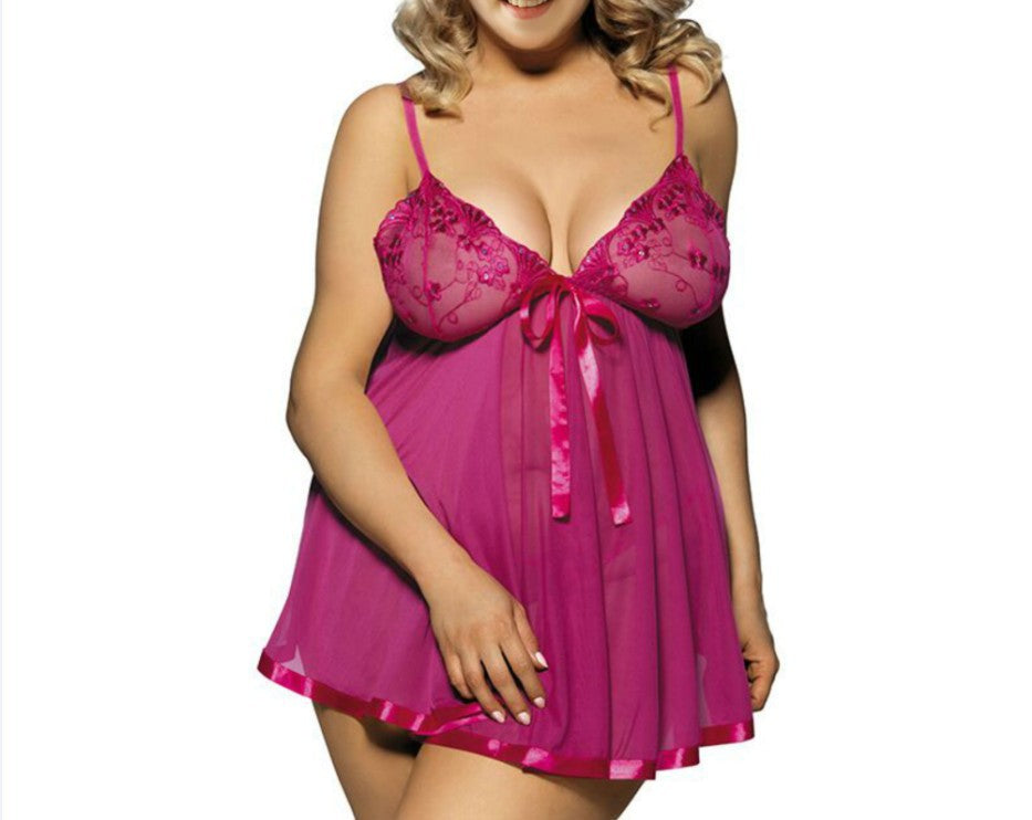 Women Sexy Lingerie Big Code 6XL Sleepwear Sleepdress