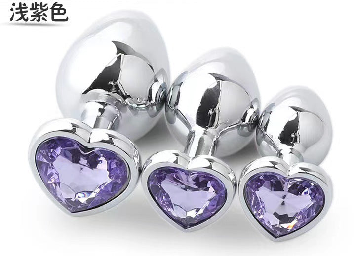 Heart-shaped Anal Plug Peach Heart Anal Plug Love Anal Plug Suit Men And Women Couple Sex Adult Sex Toys