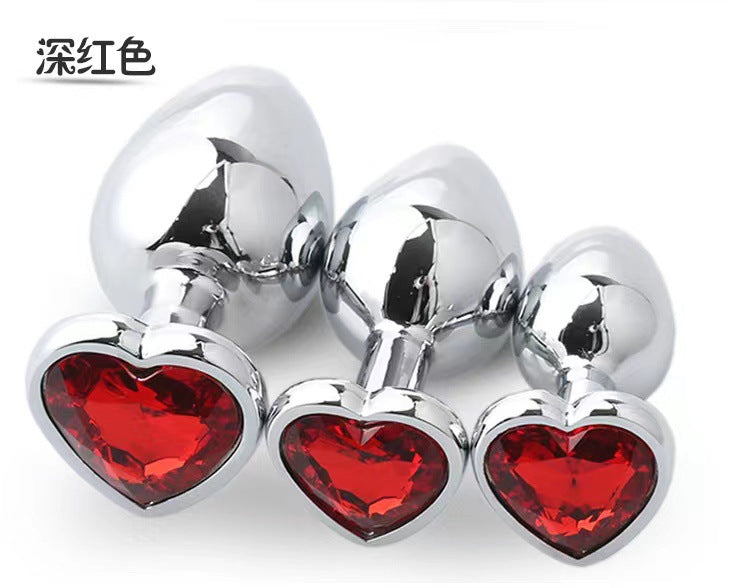 Heart-shaped Anal Plug Peach Heart Anal Plug Love Anal Plug Suit Men And Women Couple Sex Adult Sex Toys