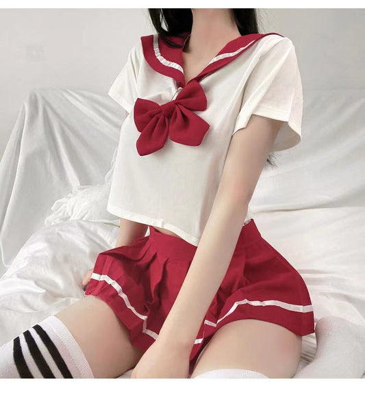 New Sexy Lingerie Temptation Cute Short Skirt College Style JK Uniform