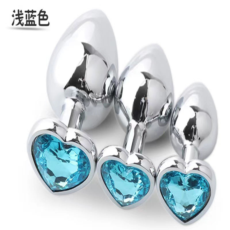 Heart-shaped Anal Plug Peach Heart Anal Plug Love Anal Plug Suit Men And Women Couple Sex Adult Sex Toys