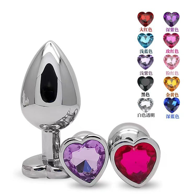 Heart-shaped Anal Plug Peach Heart Anal Plug Love Anal Plug Suit Men And Women Couple Sex Adult Sex Toys