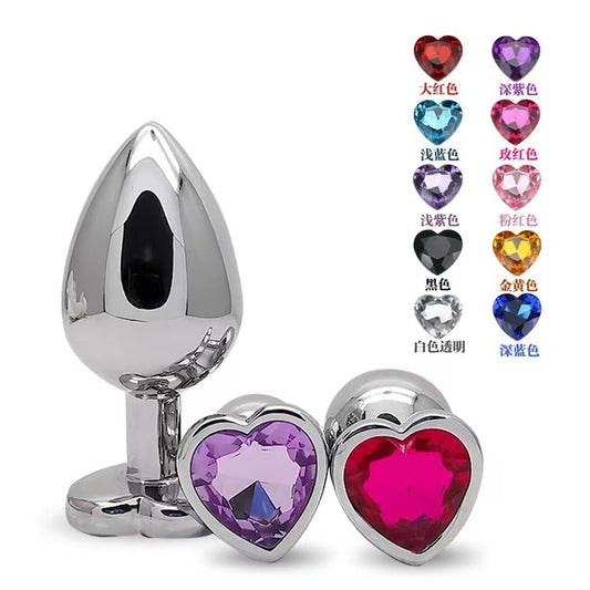 Heart-shaped Anal Plug Peach Heart Anal Plug Love Anal Plug Suit Men And Women Couple Sex Adult Sex Toys