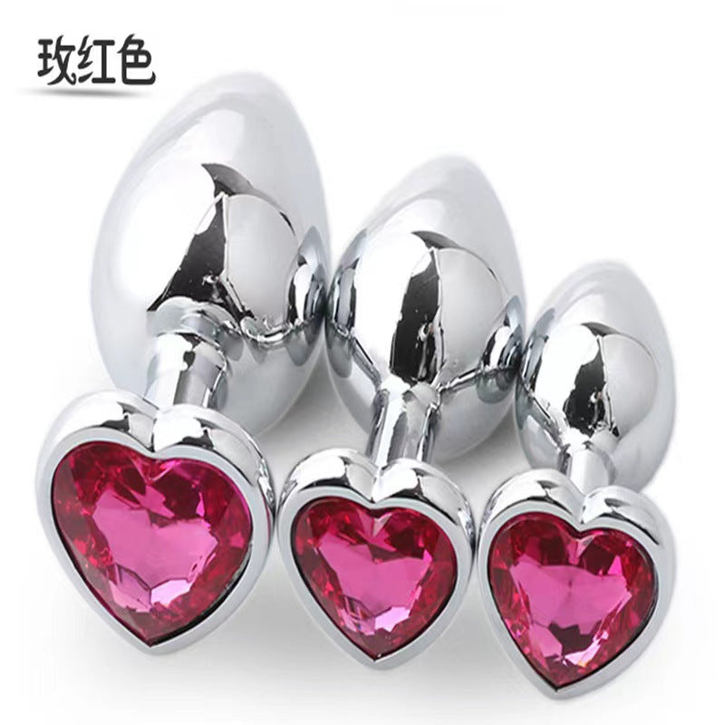 Heart-shaped Anal Plug Peach Heart Anal Plug Love Anal Plug Suit Men And Women Couple Sex Adult Sex Toys