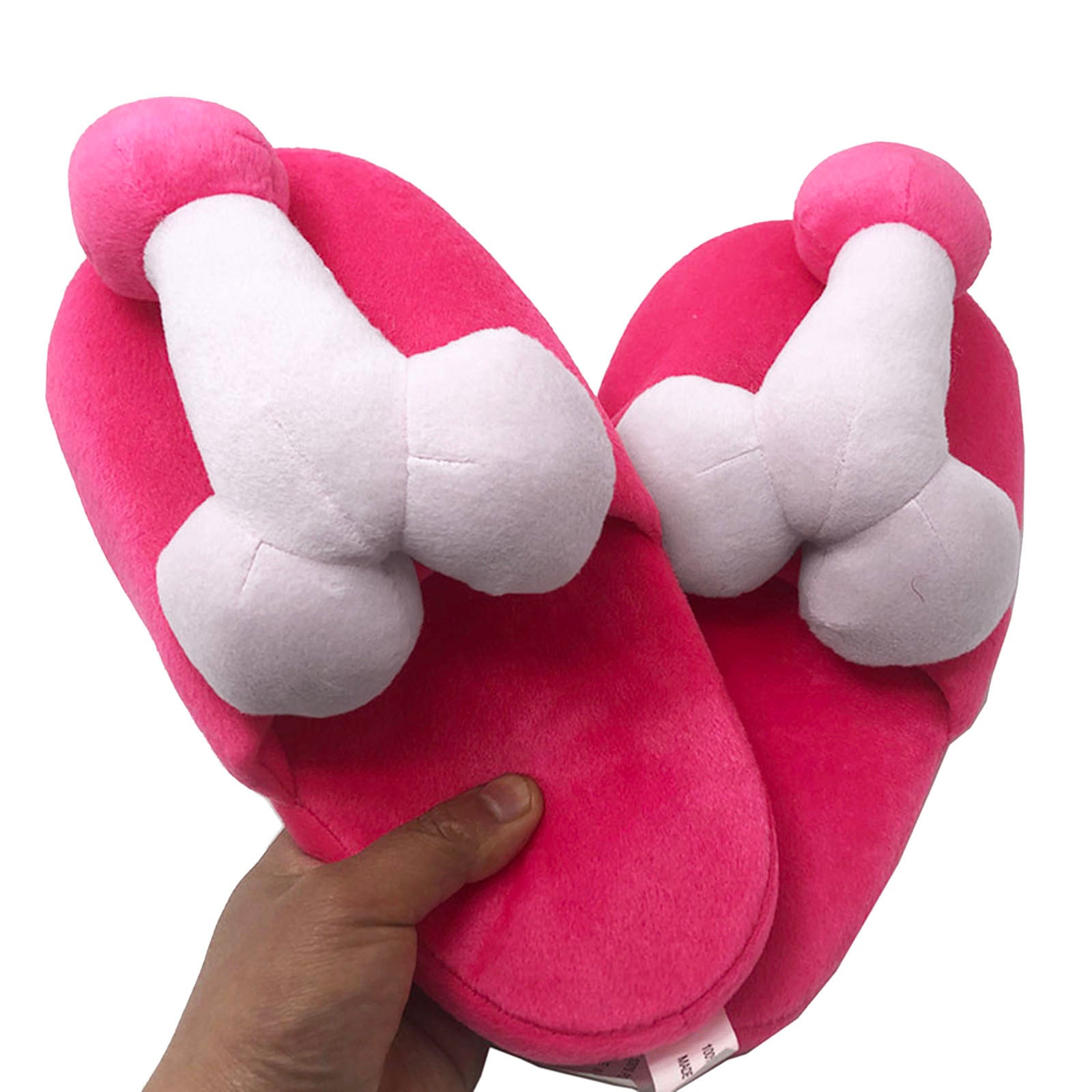 Creative Funny Shape Cotton Slippers Sexy Fun Plush Flat Slippers