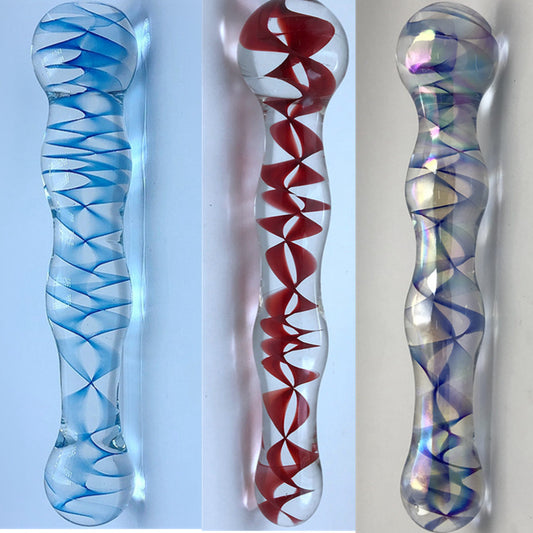 Blue And Red Multicolored Female Backyard Anal Sela Beads Masturbation Device Adult Sex Toys